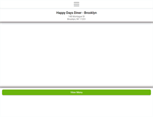 Tablet Screenshot of happydaysdinerbrooklyn.com